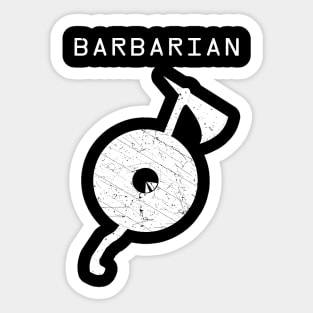 Barbarian - Light on Dark Sticker